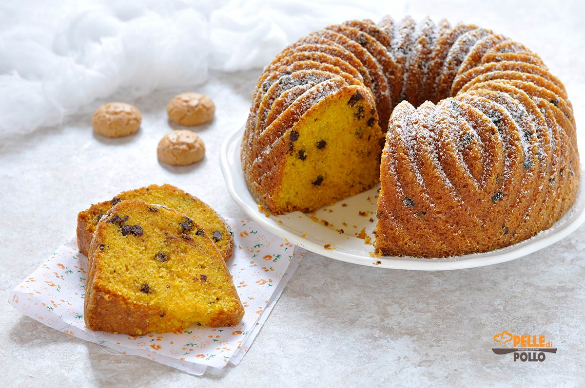Ciambella alla zucca soffice con cioccolato