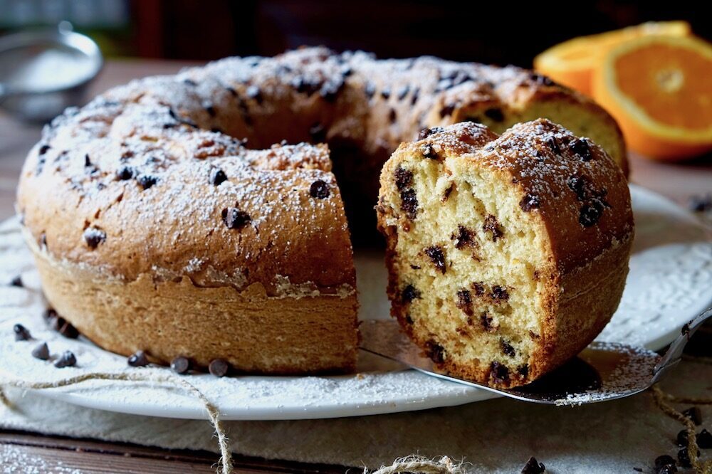 Ciambella all’arancia e cioccolato