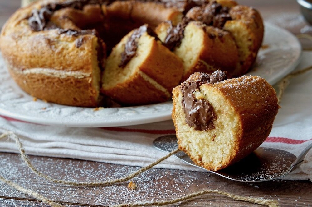 Ciambella allo yogurt e nutella