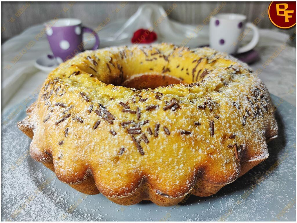 Ciambella allo zafferano e codette al cioccolato