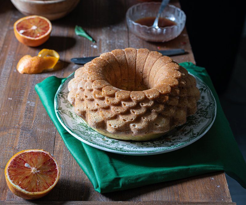 Ciambella arancia semi di papavero