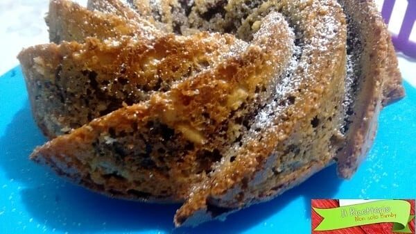 Ciambella bicolore con frutta secca: ricetta bimby