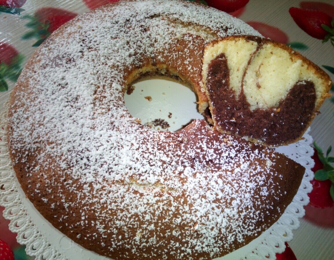 Ciambella bicolore – ricetta veloce