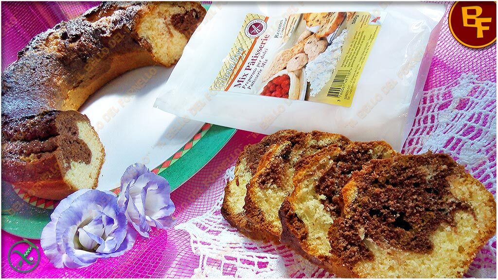 Ciambella bicolore senza glutine