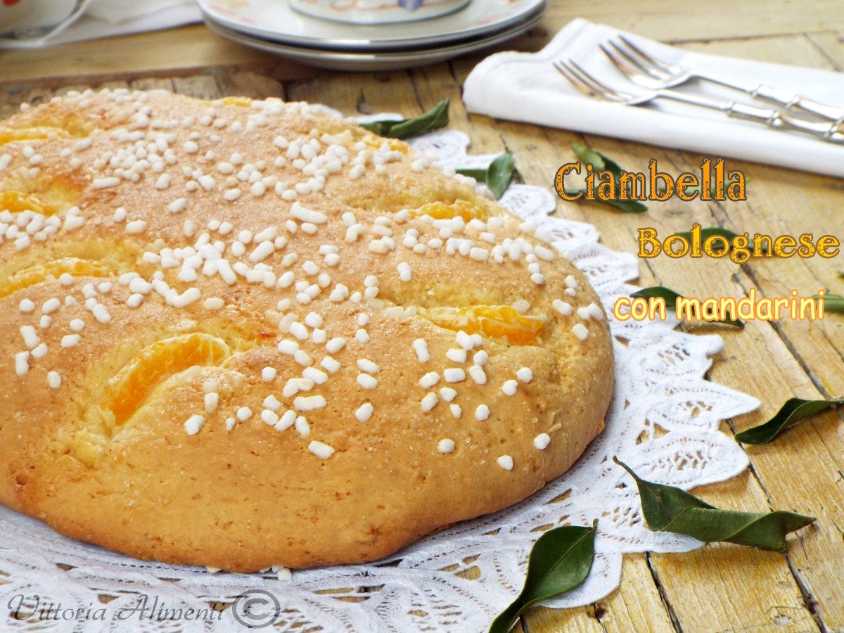 Ciambella bolognese con mandarini