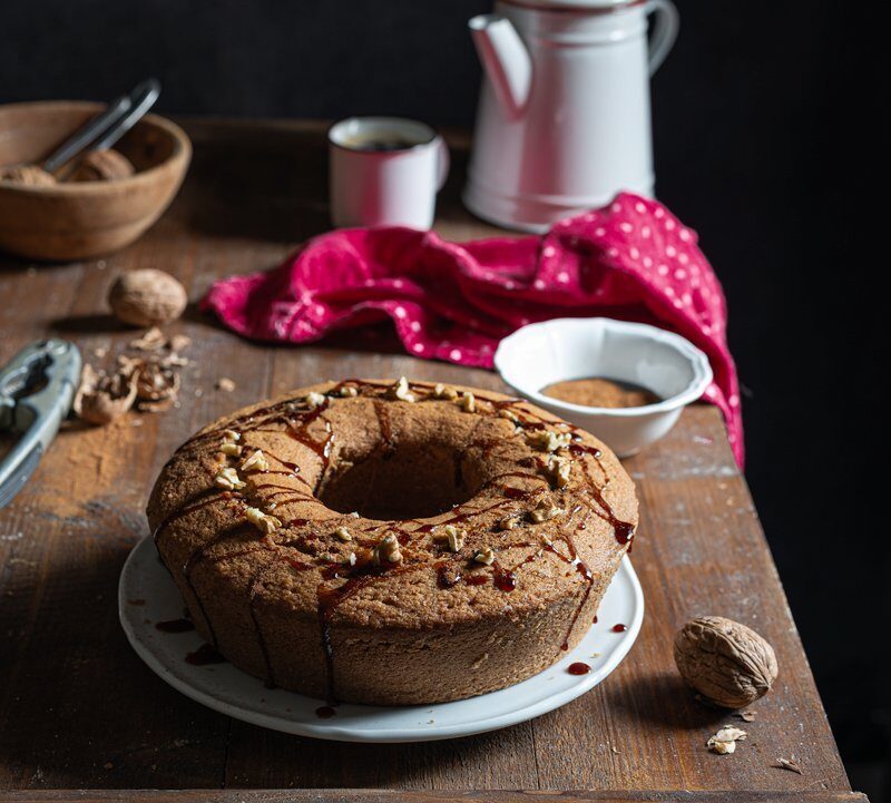 Ciambella cannella e noci