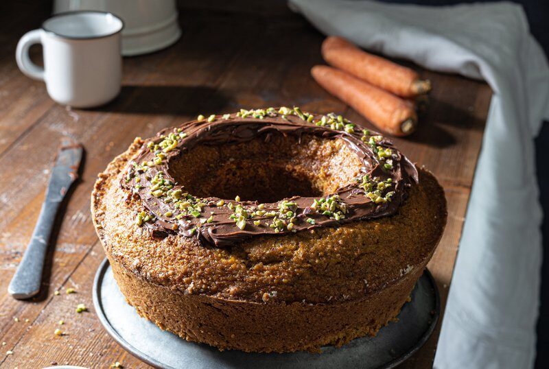Ciambella carote e pistacchio