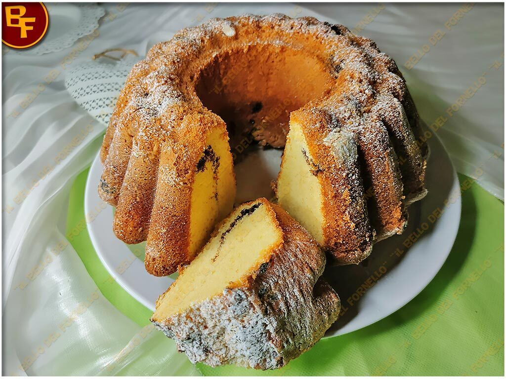 Ciambella cocco e cioccolato senza burro