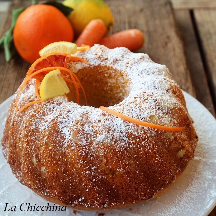 Ciambella con arancia e carote
