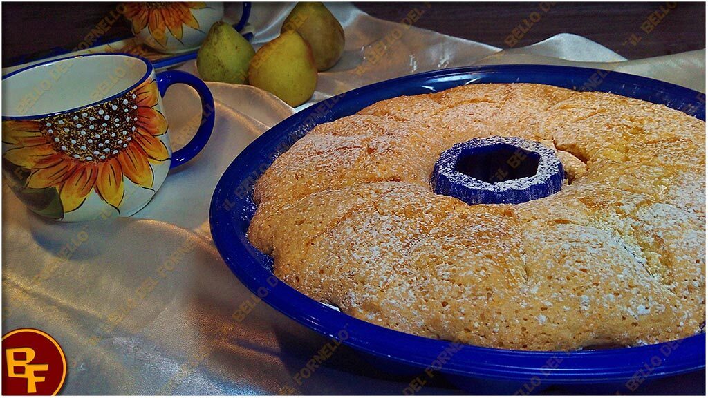 Ciambella con succo di pera senza burro ne lattosio