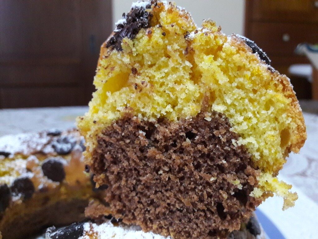  ciambella di halloween con zucca e cioccolato