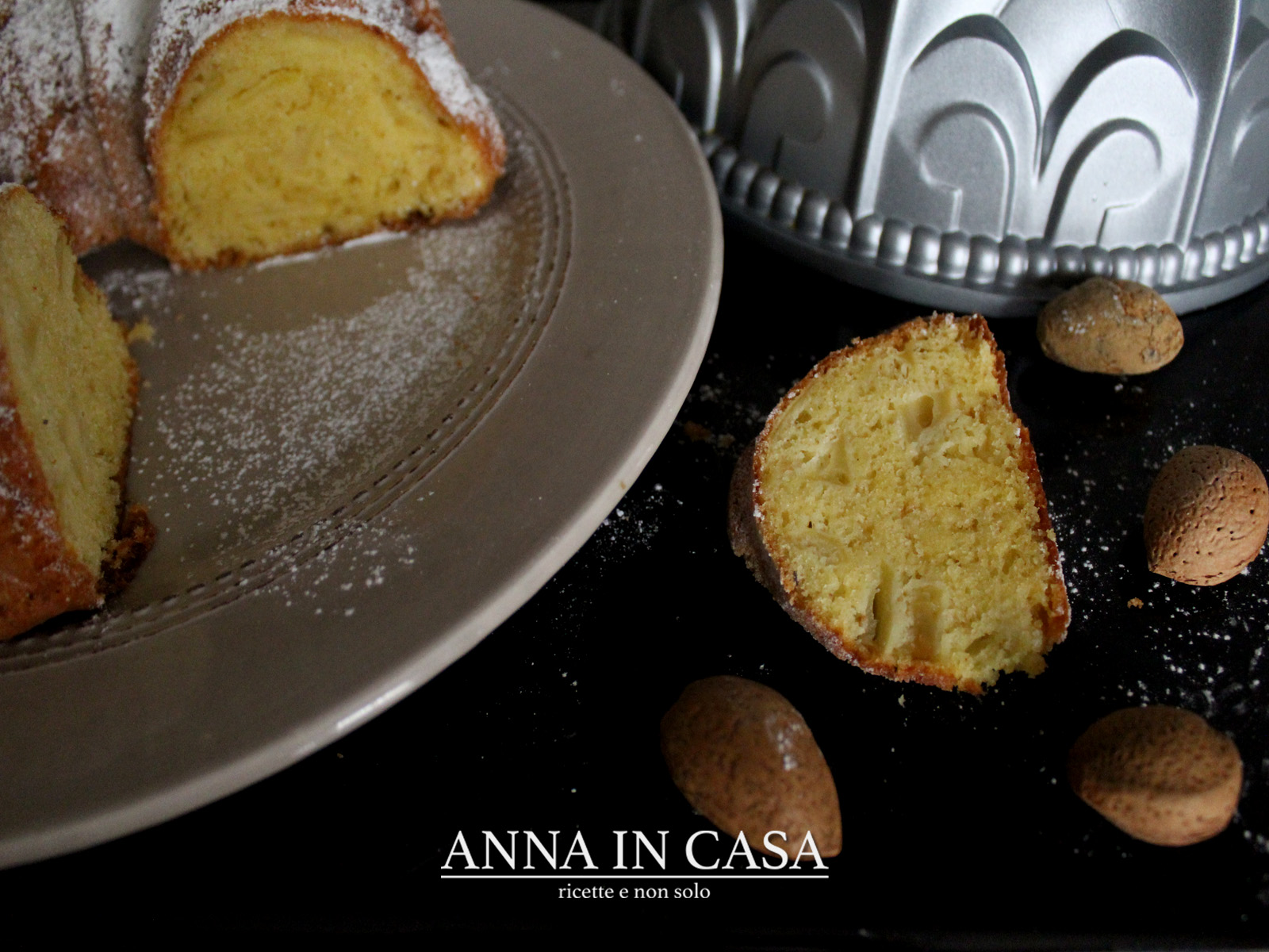 Ciambella di mele e farina di mandorle