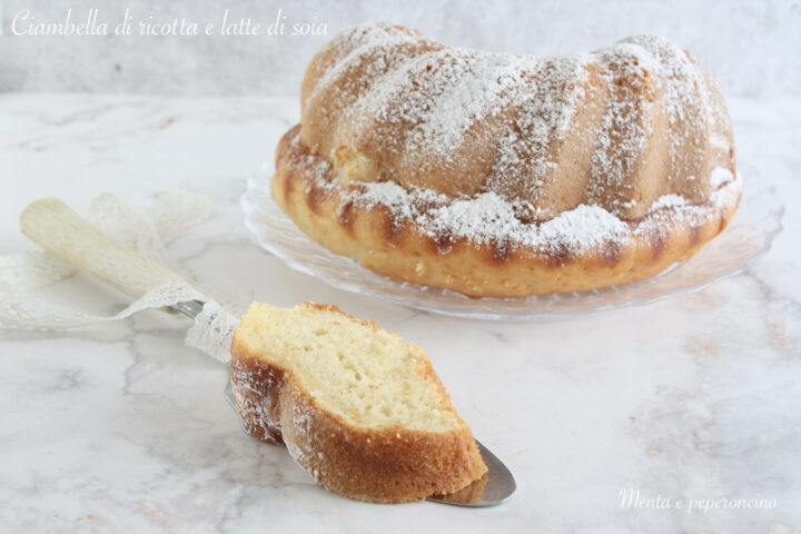 Ciambella di ricotta e latte di soia