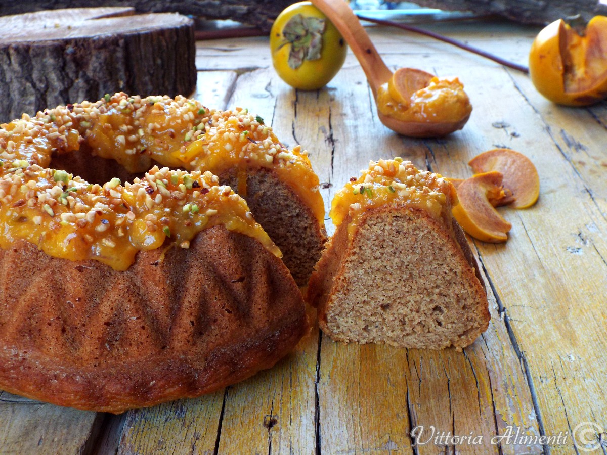 Ciambella frullata ai cachi