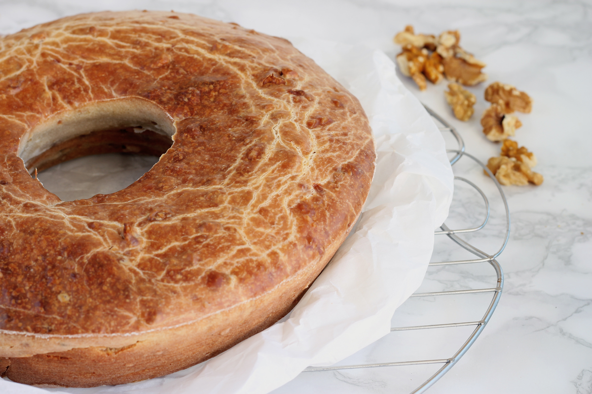 Ciambella gorgonzola e noci