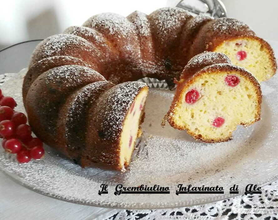 Ciambella integrale ai ribes.