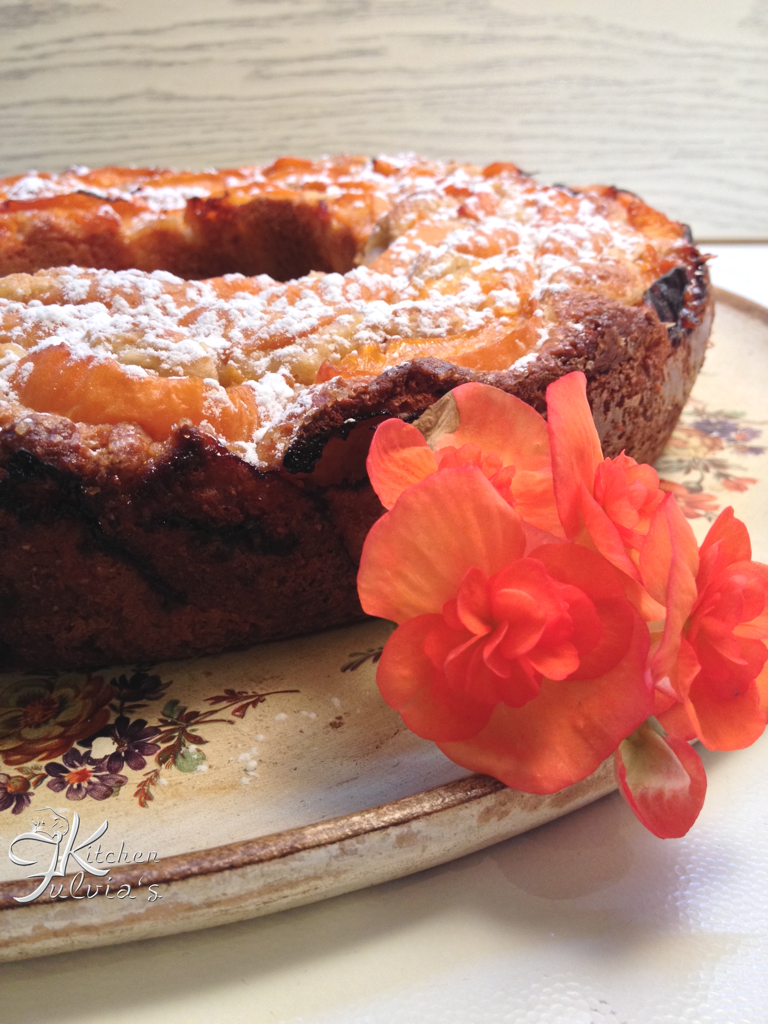Ciambella integrale con cocco e albicocche