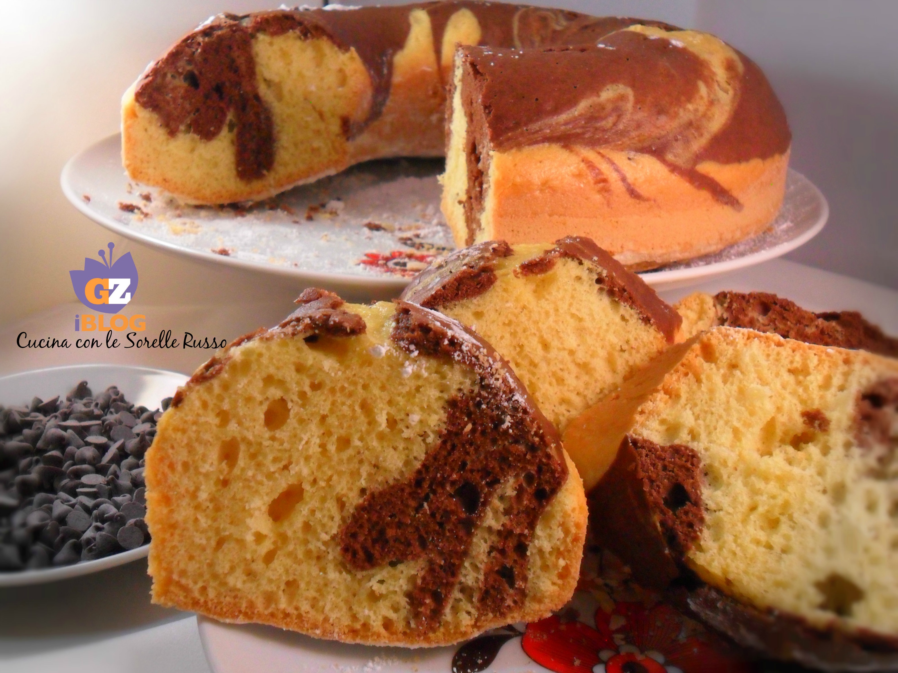 Ciambella marmorizzata al Rhum