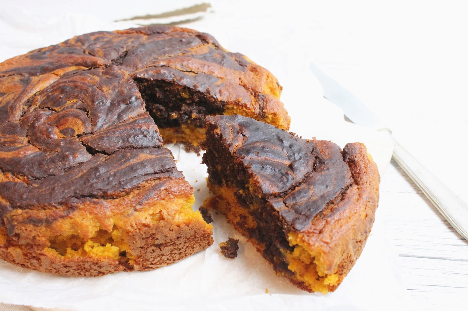 Ciambella marmorizzata zucca & cacao