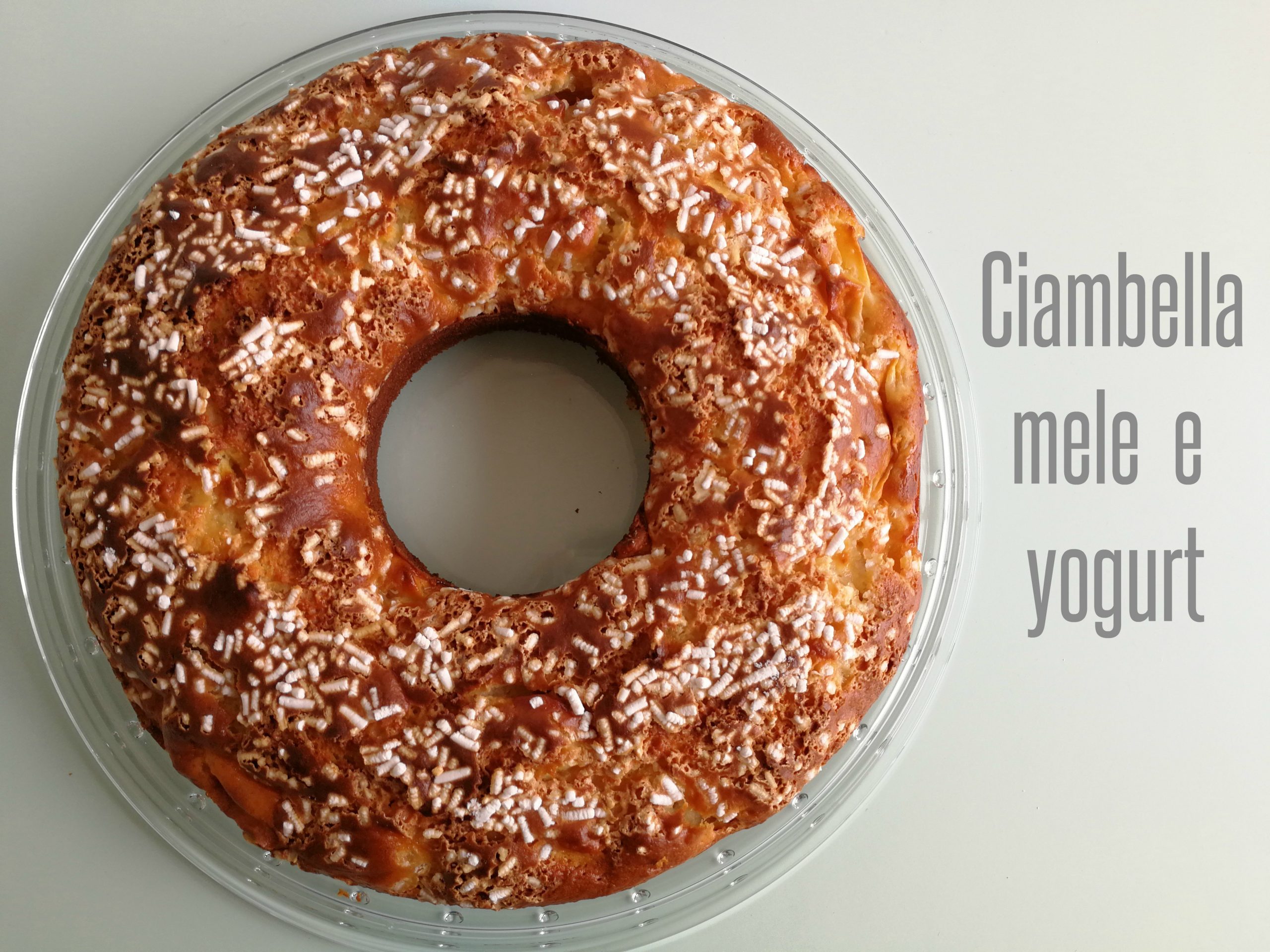 Ciambella mele e yogurt