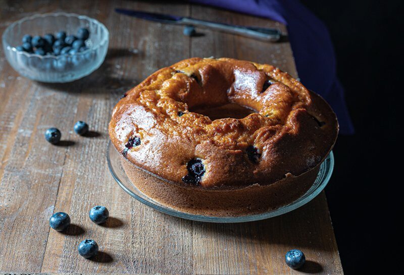 Ciambella mirtilli e ricotta