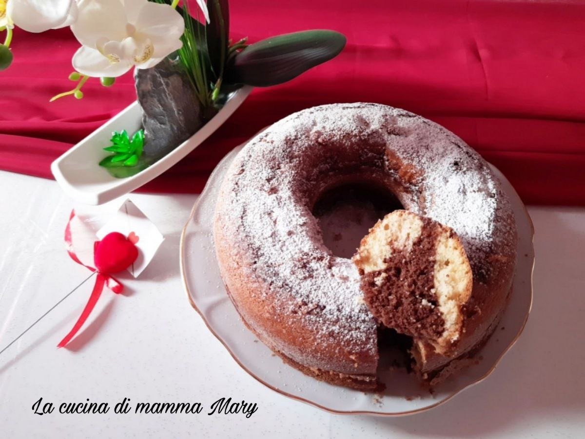 Ciambella panna e cacao