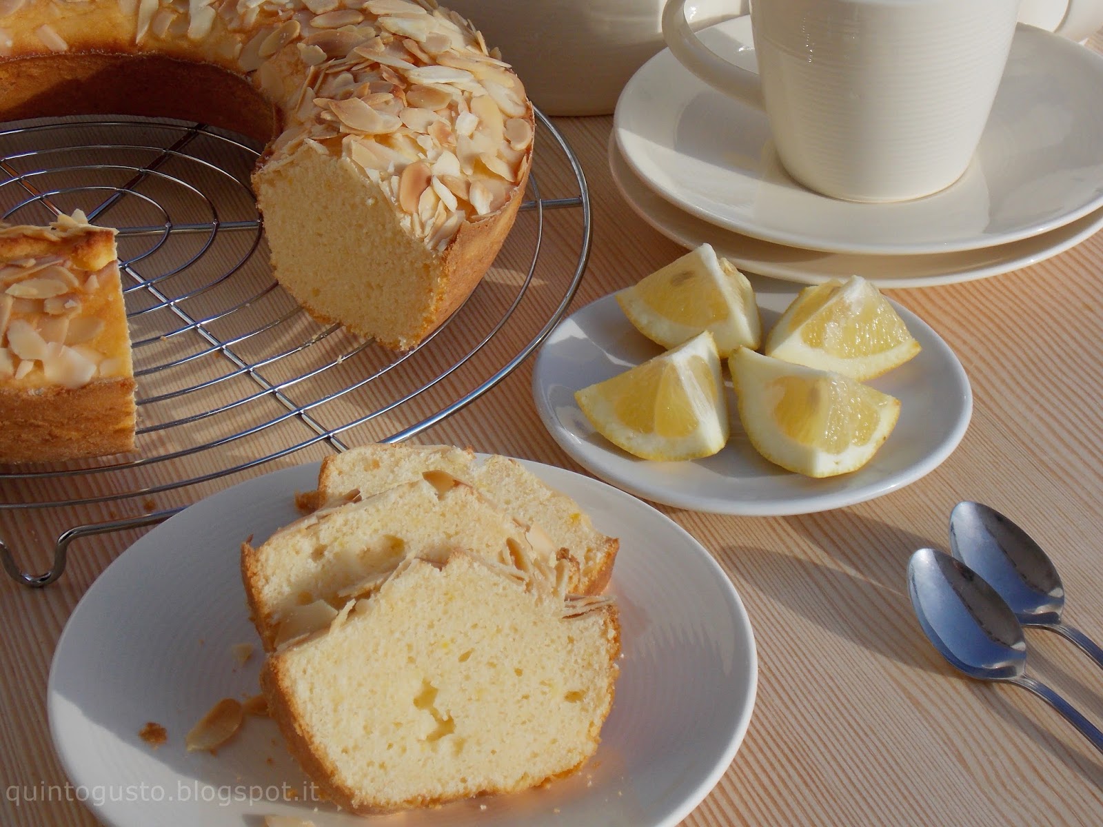 Ciambella panna e limone