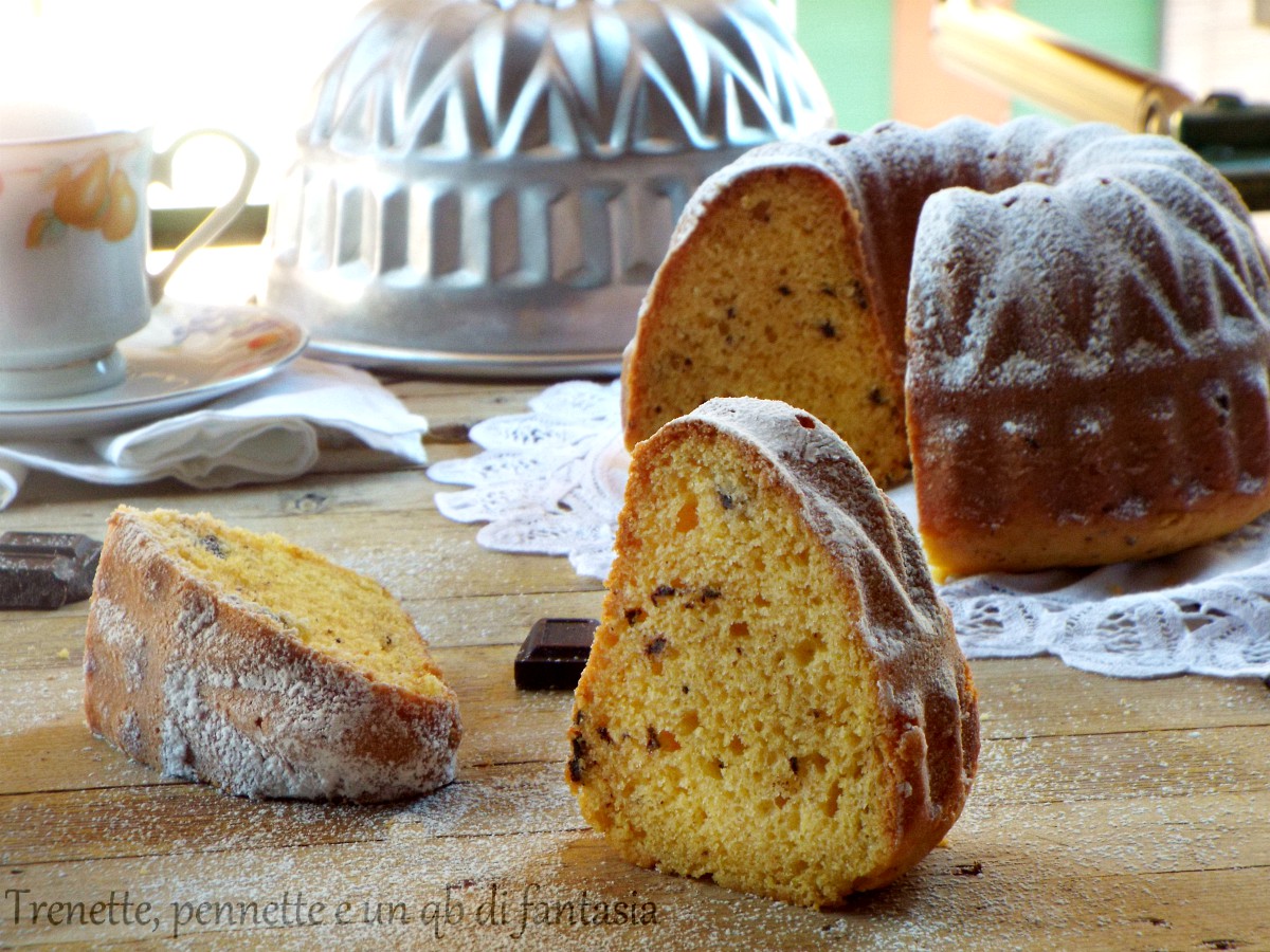 Ciambella pere e cioccolato