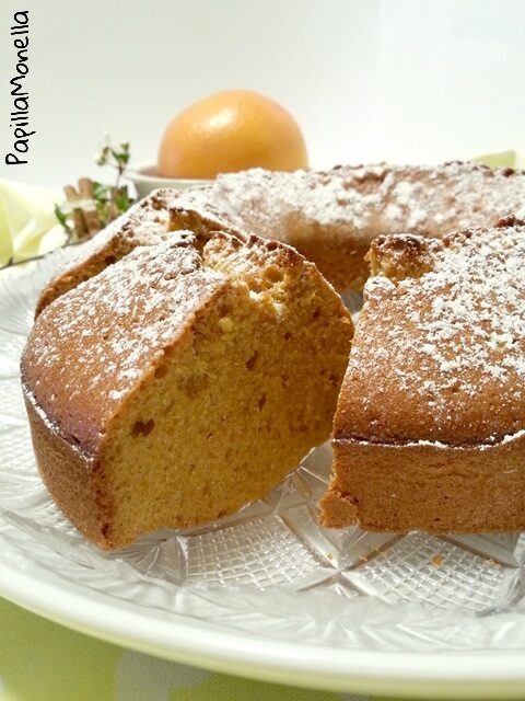 Ciambella pompelmo rosa e cannella