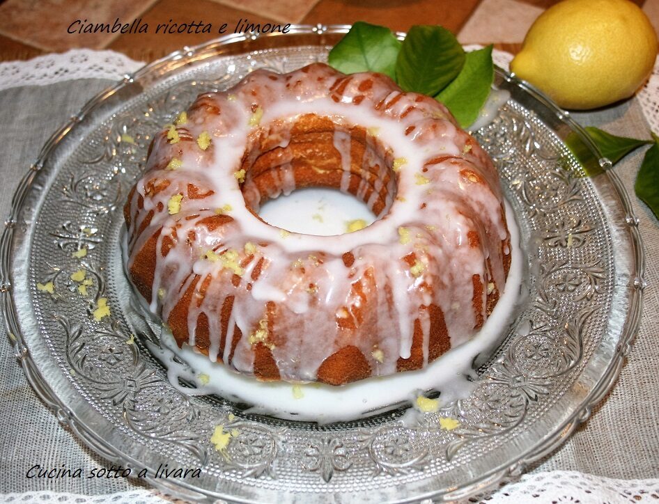 Ciambella ricotta e limone