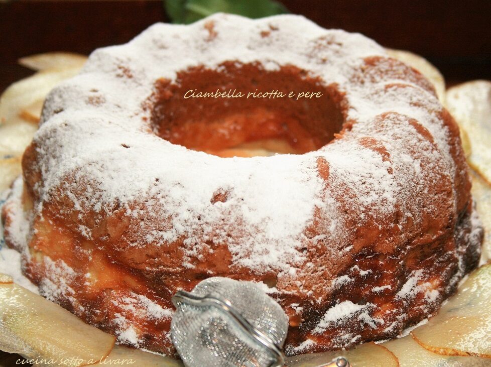 Ciambella ricotta e pere