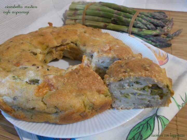 Ciambella rustica agli asparagi