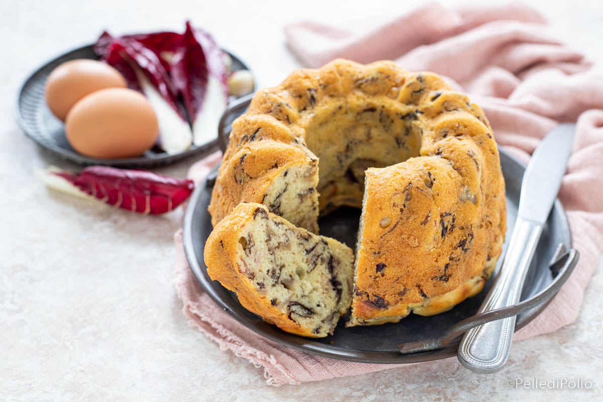 Ciambella salata al radicchio