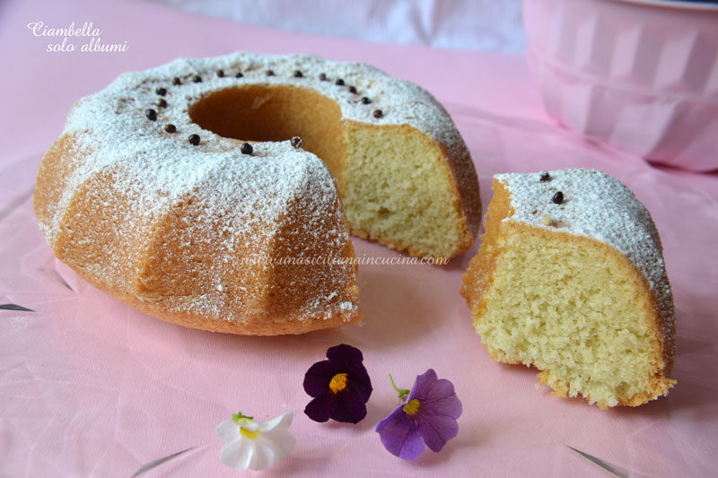 Ciambella solo albumi al cocco