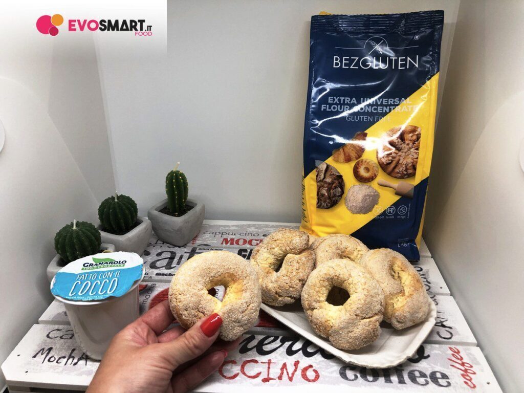 Ciambelle senza glutine con yogurt a mango