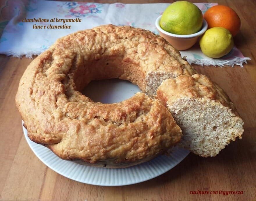 Ciambellone al bergamotto lime e clementine