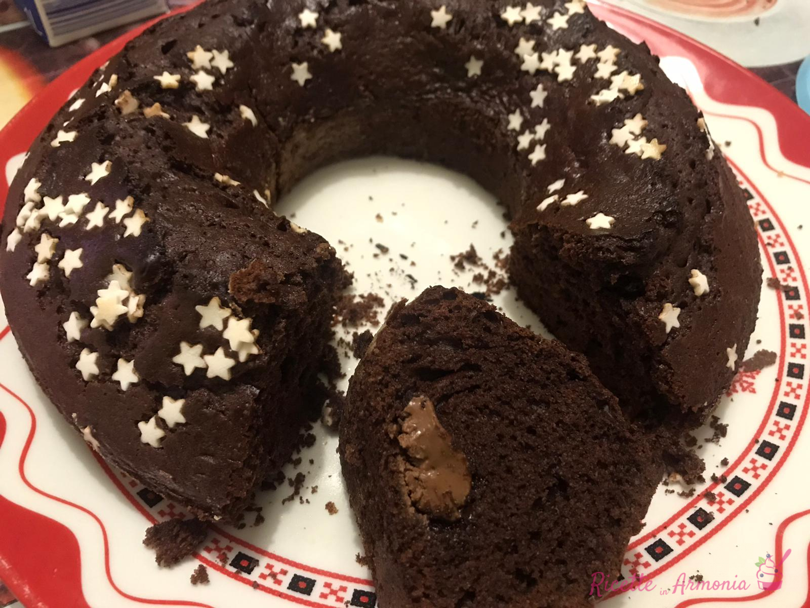 Ciambellone al cacao con stelline