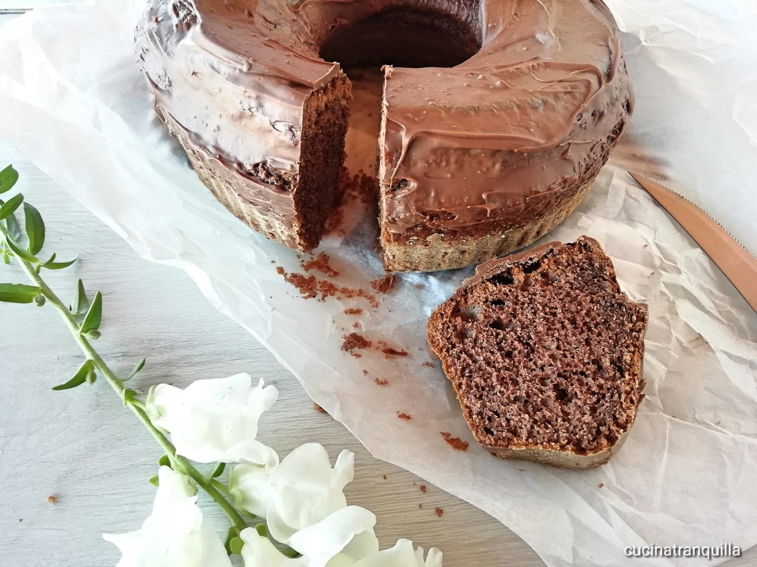 Ciambellone al ciobar fondente