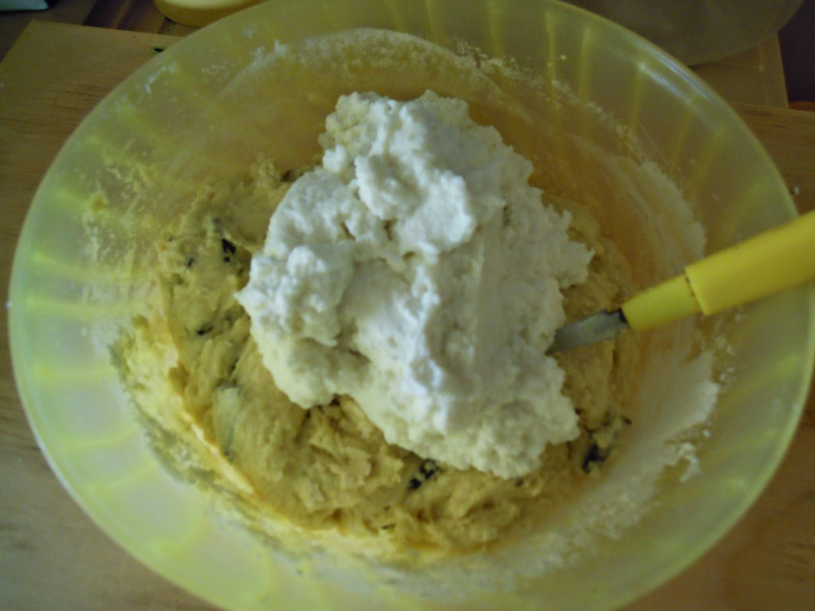 Ciambellone con ricotta e scaglie di cioccolato