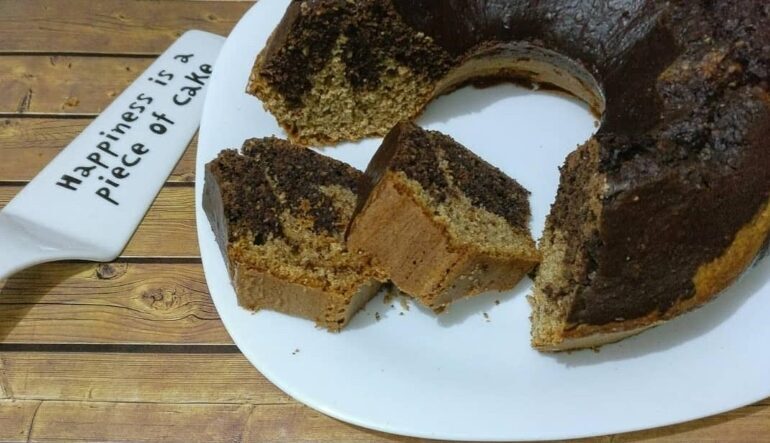 Ciambellone integrale bicolore senza burro