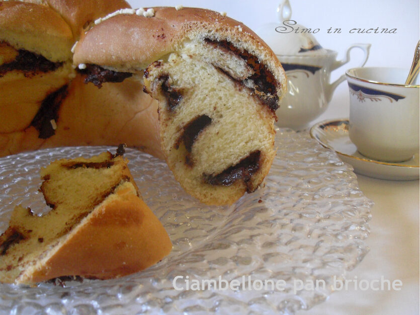 Ciambellone pan brioche alla nutella bimby
