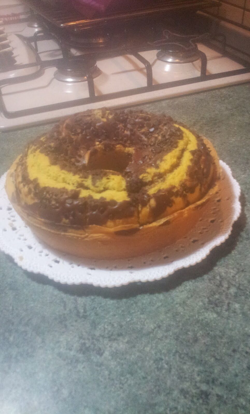 Ciambellone variegato al cacao per gli intolleranti al lattosio