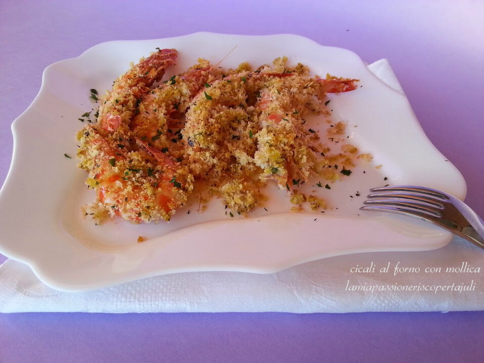 Cicale di mare ripiene al forno