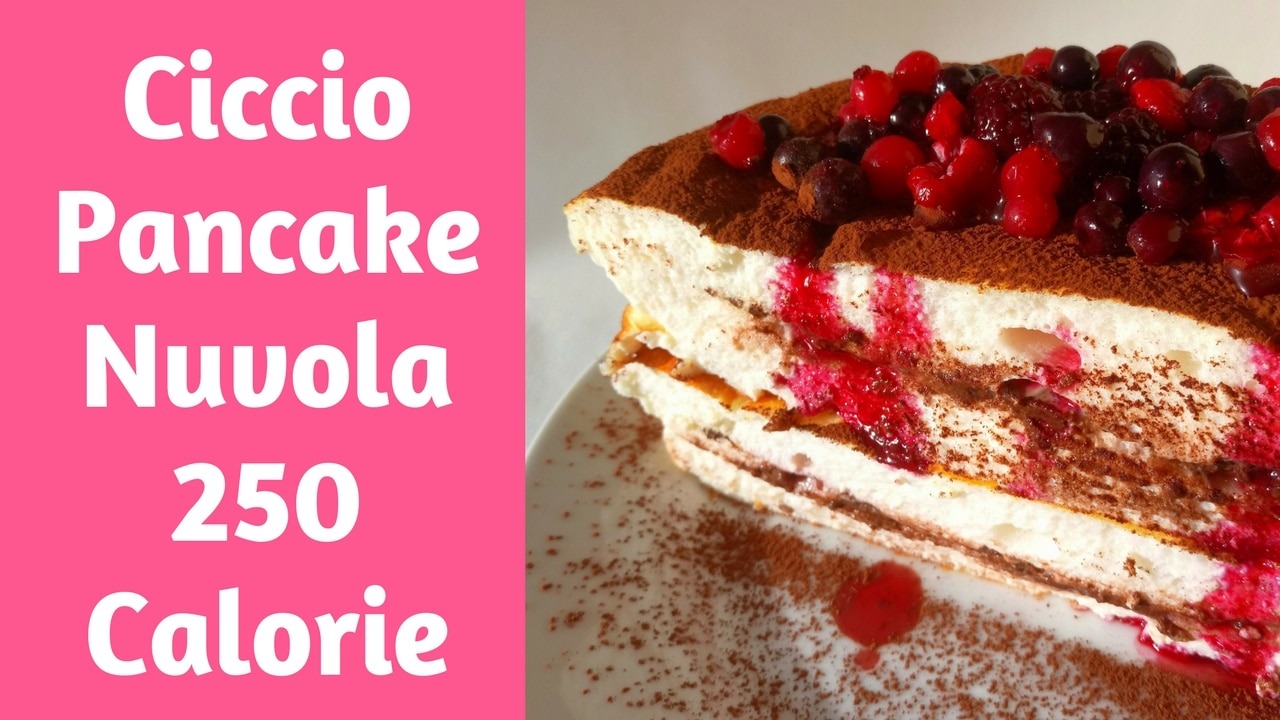 Ciccio pancake nuvola ripieno di cioccolato 250 calorie
