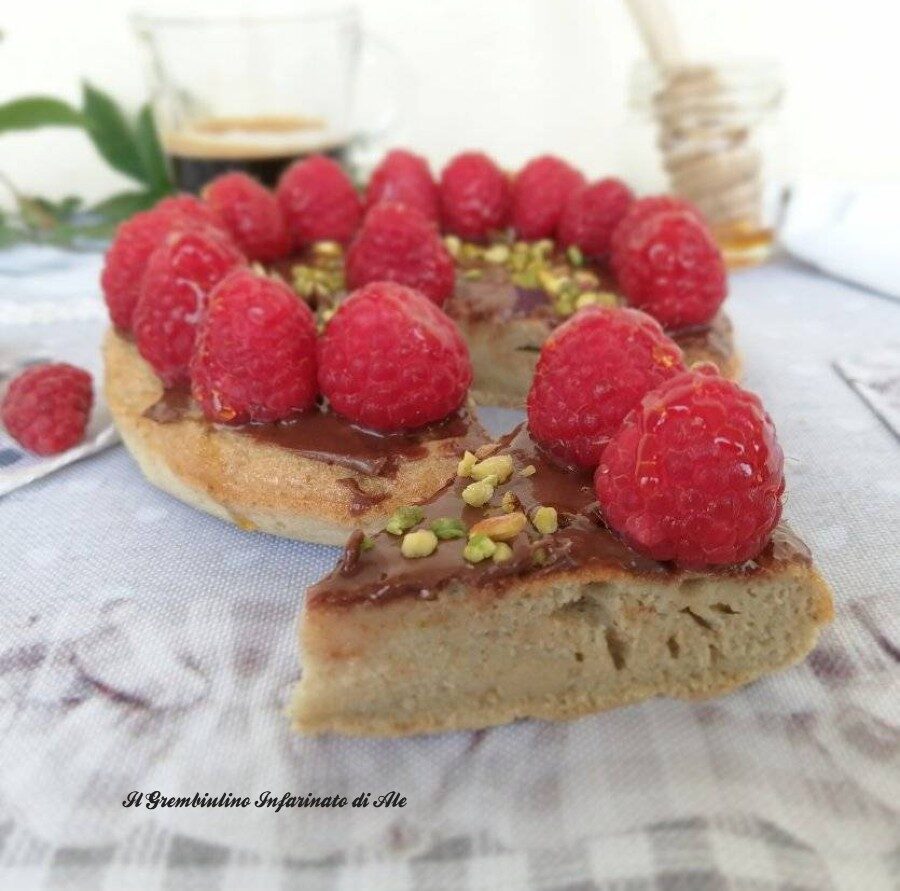 Cicciopancake proteico ai lamponi