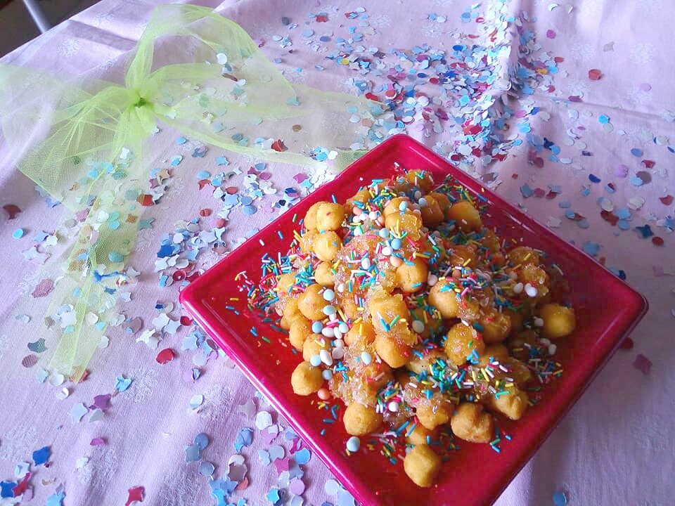 Cicerchiata senza glutine di carnevale