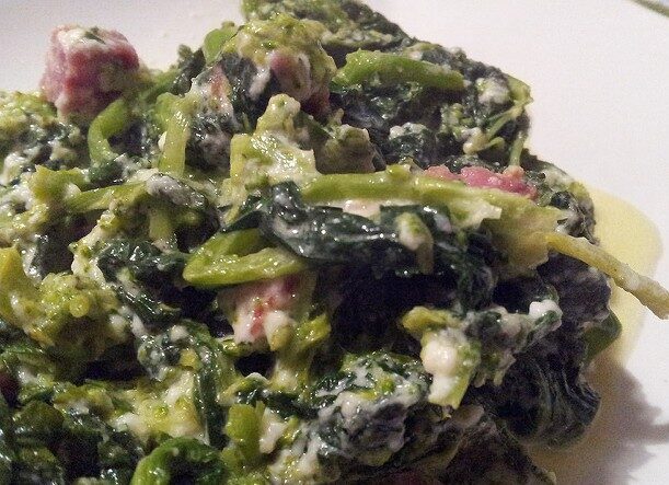 Cime di rapa con stracchino