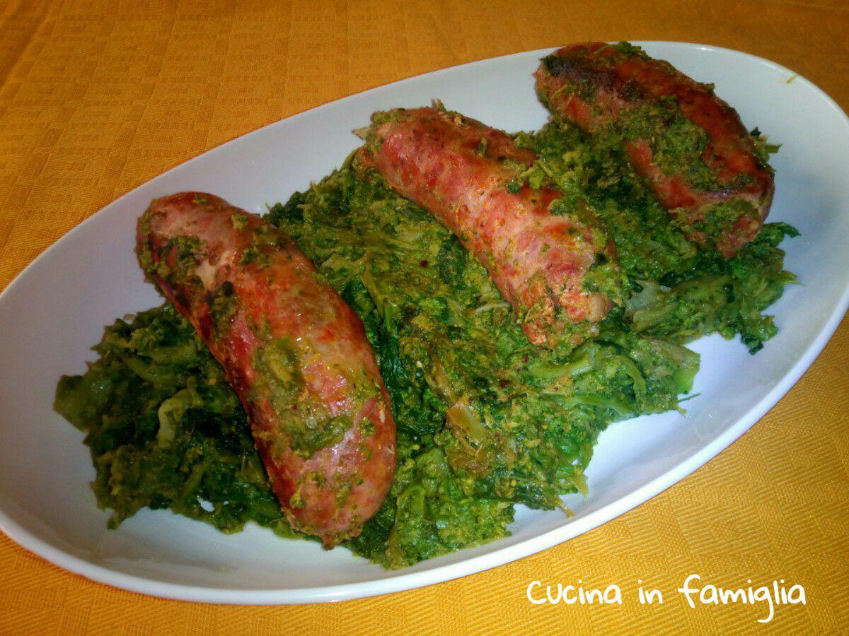 Cime di rapa e salsiccia calabrese