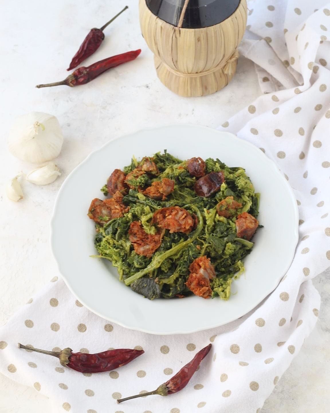 Cime di rapa e salsiccia
