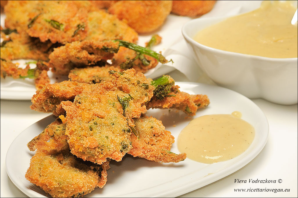 Cime di rapa fritte e crema di senape